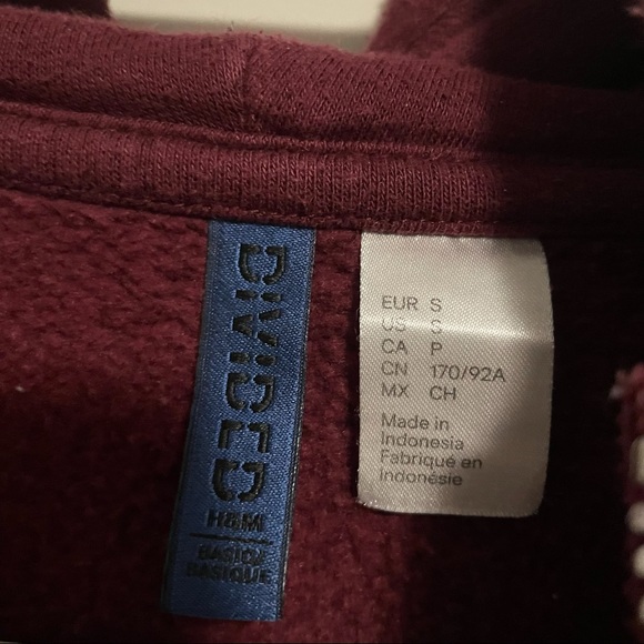 Maroon Zip Up Hoodie - Picture 3 of 3